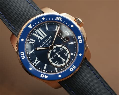 cartier calibre de cartier diver blue|cartier calibre diver watch price.